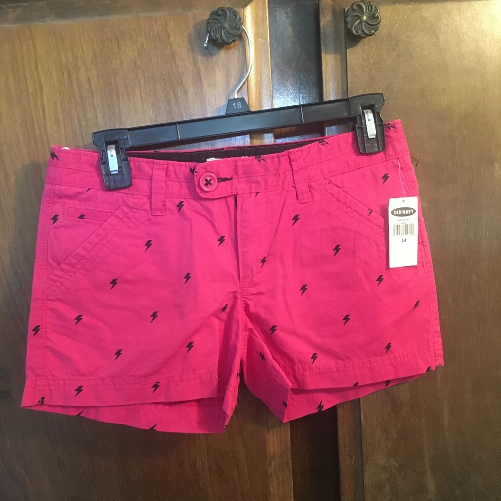 Old navy lighting bolt shirt pink pink rockabilly